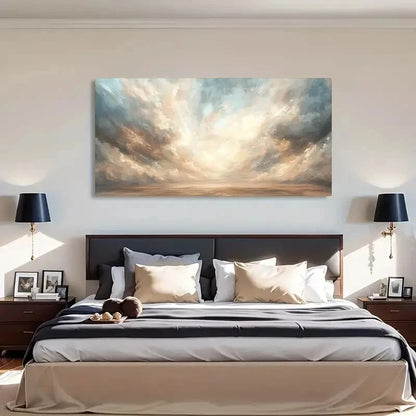 Dramatic Sunset Sky And Clouds Wall Art Canvas Office Home Room Framed 120x60cm - Bella Home Decor