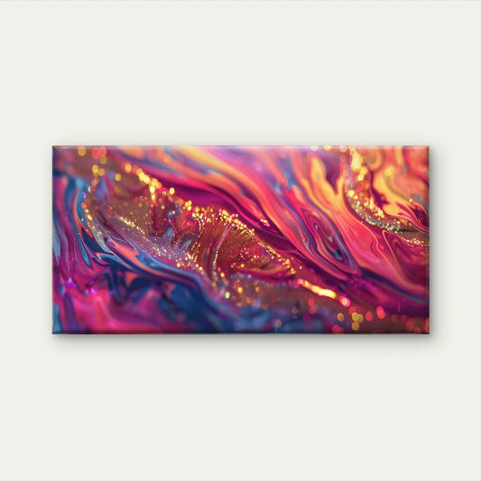 Colorful Rainbow Abstract Art Wall Art Canvas Office Home Room Framed 120x60cm