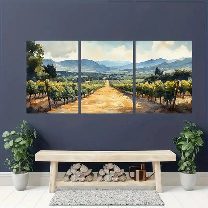 3pcs Oregon Landscape with Lush Greenery Metal Print Ready to Hang Art - Bella Home Decor