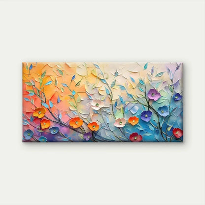 Abstract Floral Blossom Wall Art Canvas Office Home Room Framed 120x60cm