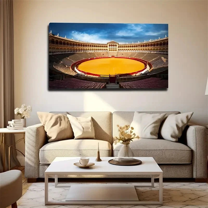 Grand Building Large Wall Art Canvas Office Home Room Framed 120x60cm
