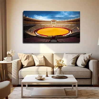 Grand Building Large Wall Art Canvas Office Home Room Framed 120x60cm