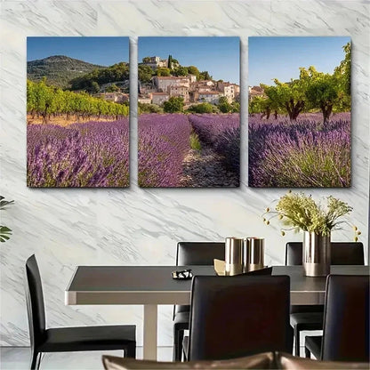 3pcs French Riviera Poster European Perfect Wall Art Set Canvas Framed 50x70cm - High Quality Print 100% Australian Made Wall Canvas Ready to Hang - Bella Home Decor