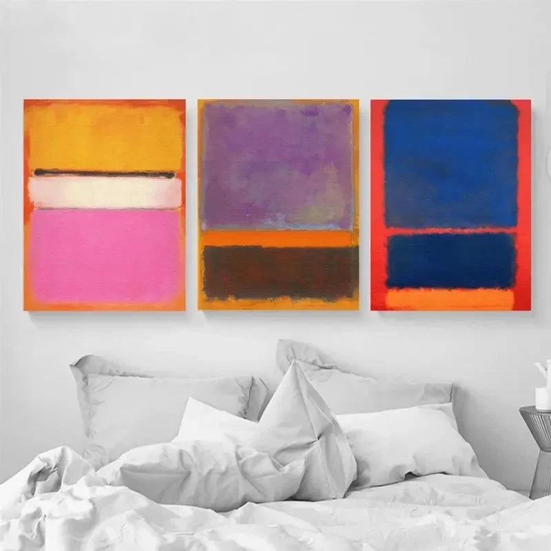 3pcs Abstract Minimal Art Painting Metal Print Ready to Hang Art - Bella Home Decor