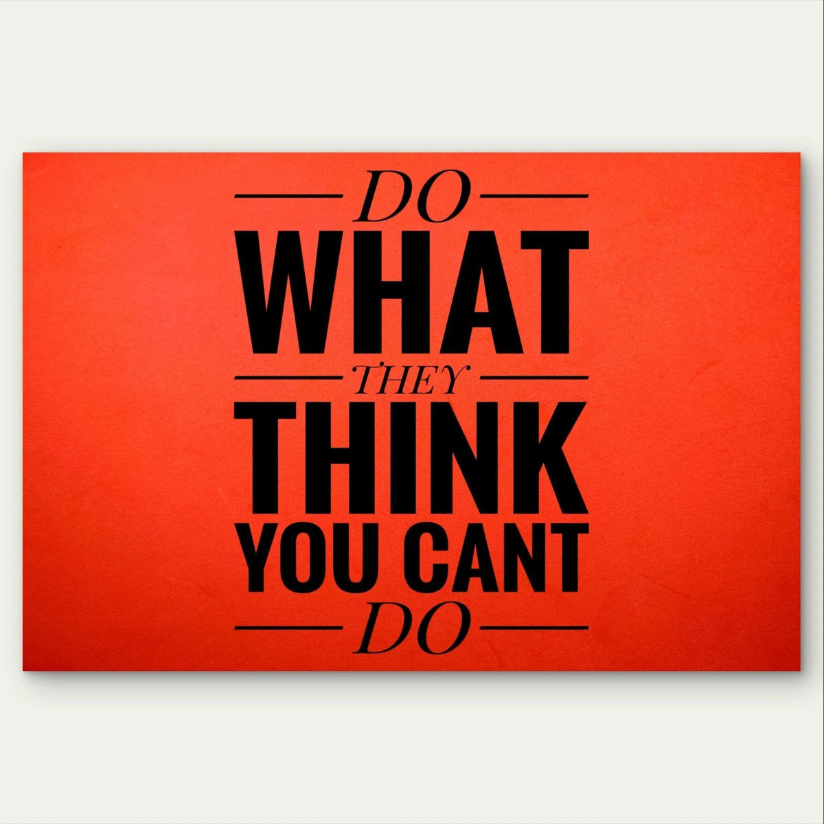Fitness Inspirational Motivation Quote 5mm Plastic Poster Ready to Hang 90x60cm