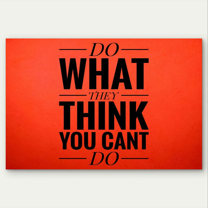 Fitness Inspirational Motivation Quote 5mm Plastic Poster Ready to Hang 90x60cm