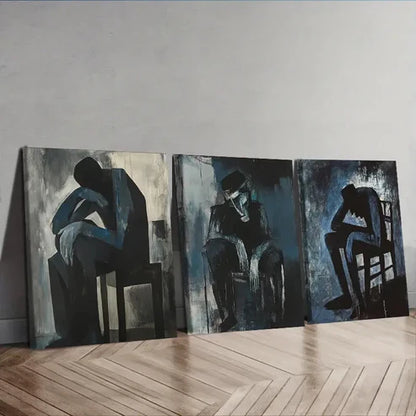 3pcs Luxurious, Decadent Man, Wall Art Set Canvas Unframed - High Quality Print 100% Australian Made Wall Canvas