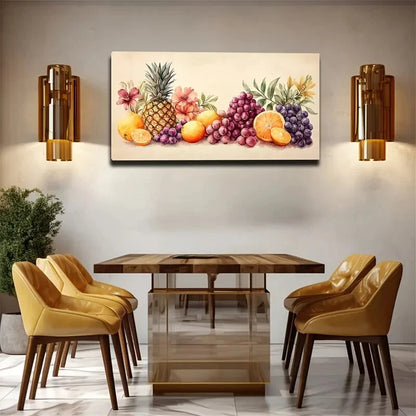 Various Fruits Abstract Wall Art Canvas Office Home Room Framed 120x60cm - Bella Home Decor
