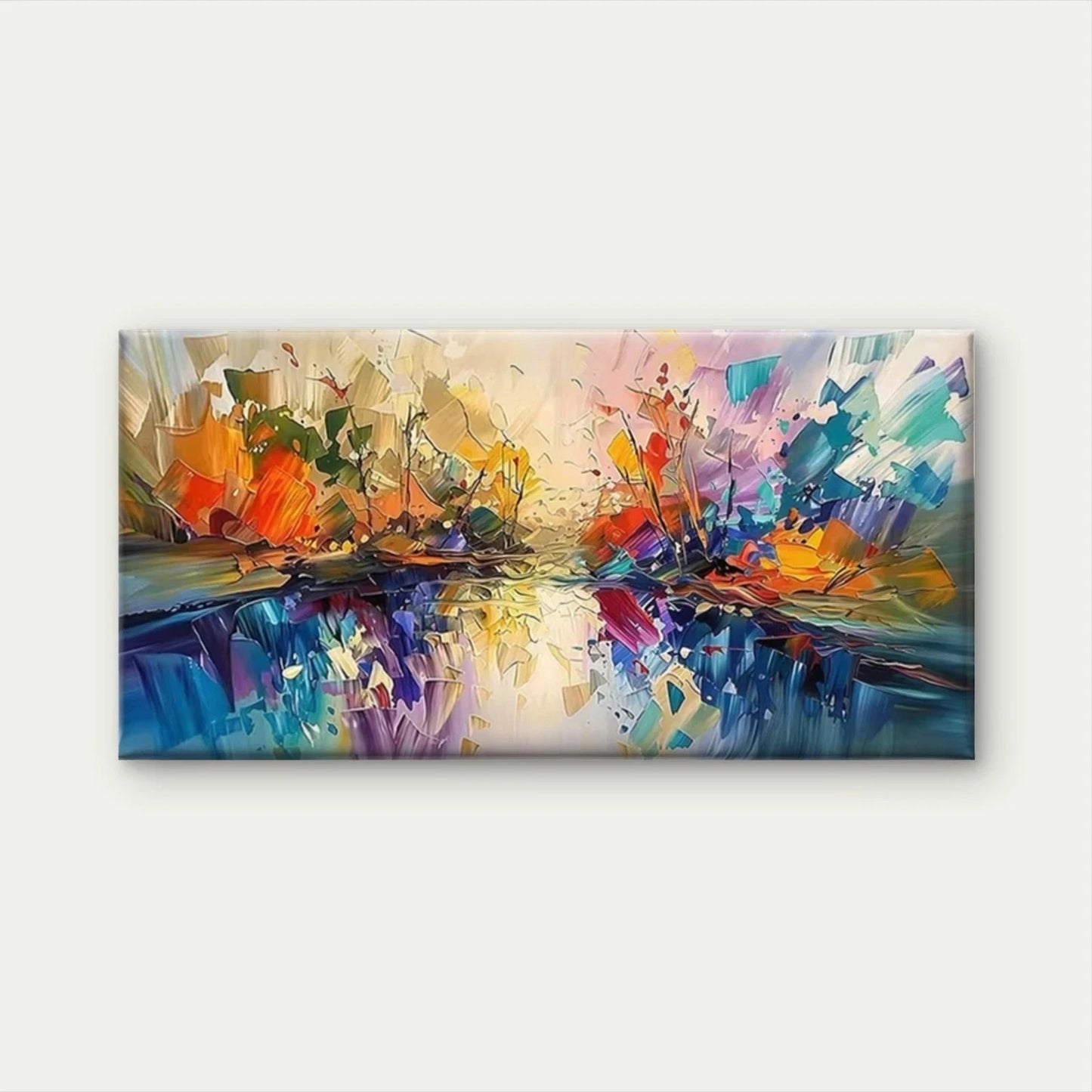 Abstract Colorful CWall Art Canvas Office Home Room Framed 120x60cm