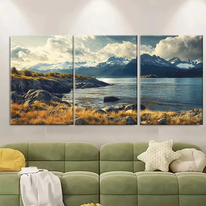 3pcs Tierra Del Fuego National Park Metal Print Ready to Hang Art