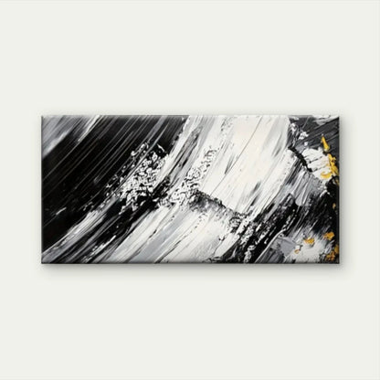 Black And White Paintings Wall Art Canvas Office Home Room Framed 120x60cm