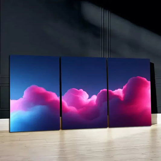 3pcs Beautiful Sky Wall Art Canvas Unframed - High Quality Print 100% Australian Made Wall Canvas
