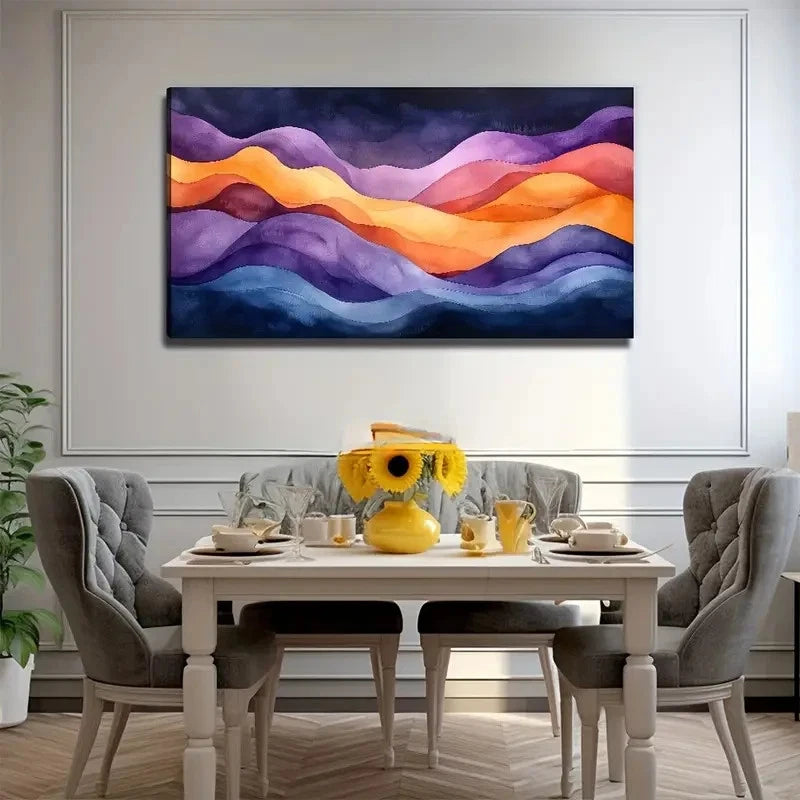 Elegant Curves Suitable Perfect Wall Art Canvas Office Home Room Framed 120x60cm