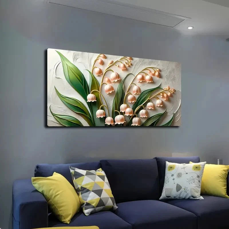 Simple Natural Solid Pattern Wall Art canvas office home room framed 120x60cm - Bella Home Decor