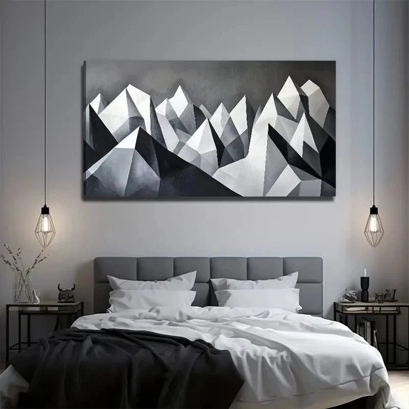 Imaginative Mountain Wall Art Canvas Office Home Room Framed 120x60cm