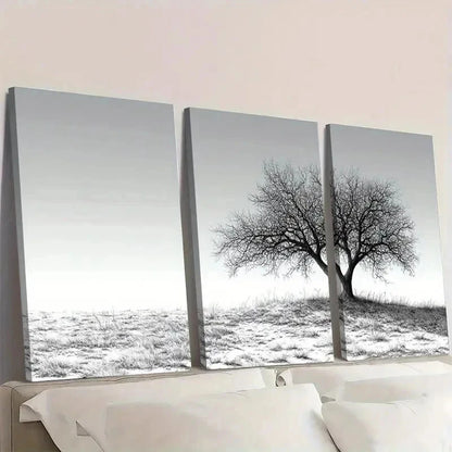 3pcs Sketch Shepherd Tree Drawing DI  Wall Art Set Canvas Framed 60x90cm - High Quality Print 100% Australian Made Wall Canvas Ready to Hang