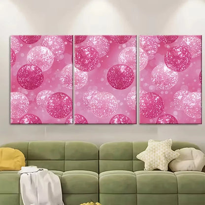 3pcs Disco Ball Wall Art Metal Print Ready to Hang Art - Bella Home Decor