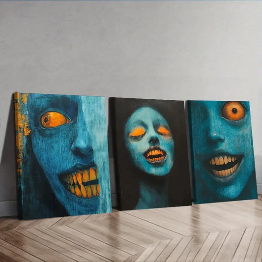 3pcs Forest demon (7) Wall Art Set Canvas Framed 40x60cm - High Quality Print 100% Australian Made Wall Canvas Ready to Hang
