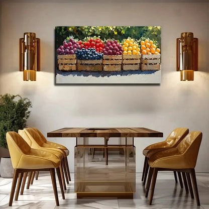 Vibrant Fruit Modern Decor Wall Art Canvas Office Home Room Framed 120x60cm