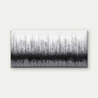 Black and White Drip Wall Art Canvas Office Home Room Framed 120x60cm