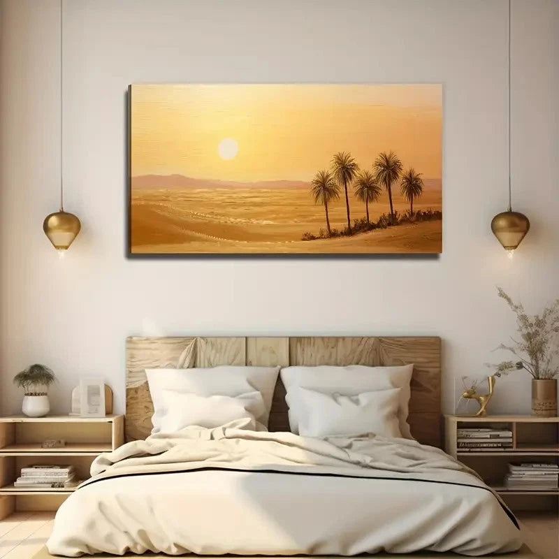 Desert Plant Suitable Wall Art Canvas Office Home Room Framed 120x60cm