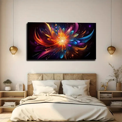 Abstract Explosion Good Wall Art Canvas Office Home Room Framed 120x60cm