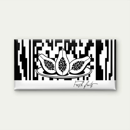 Fresh Papaya Halves Plate Wall Art Canvas Office Home Room Framed 120x60cm - Bella Home Decor