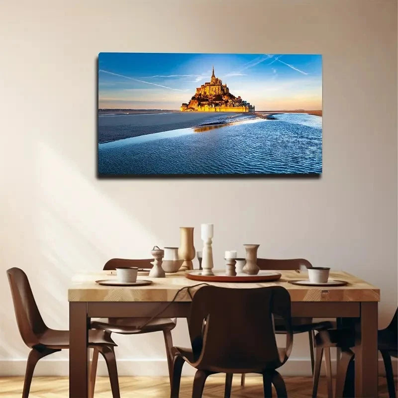 Romantic Coastal Wall Art Canvas Office Home Room Framed 120x60cm