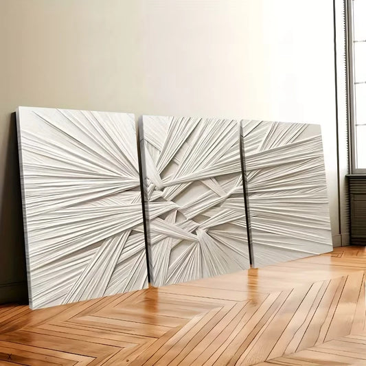3pcs Modern Minimalist Abstract Wall Art Set Canvas Framed 50x70cm – High Quality Print, 100% Australian Made, Ready to Hang