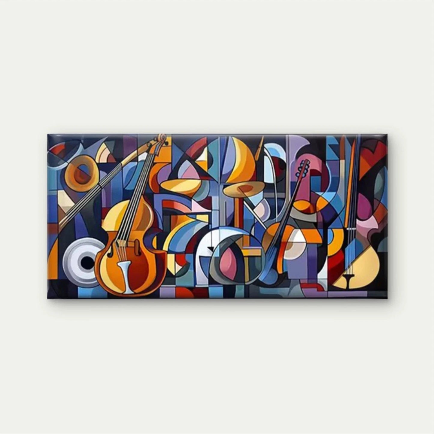 Abstract Geometric Patterns Wall Art Canvas Office Home Room Framed 120x60cm