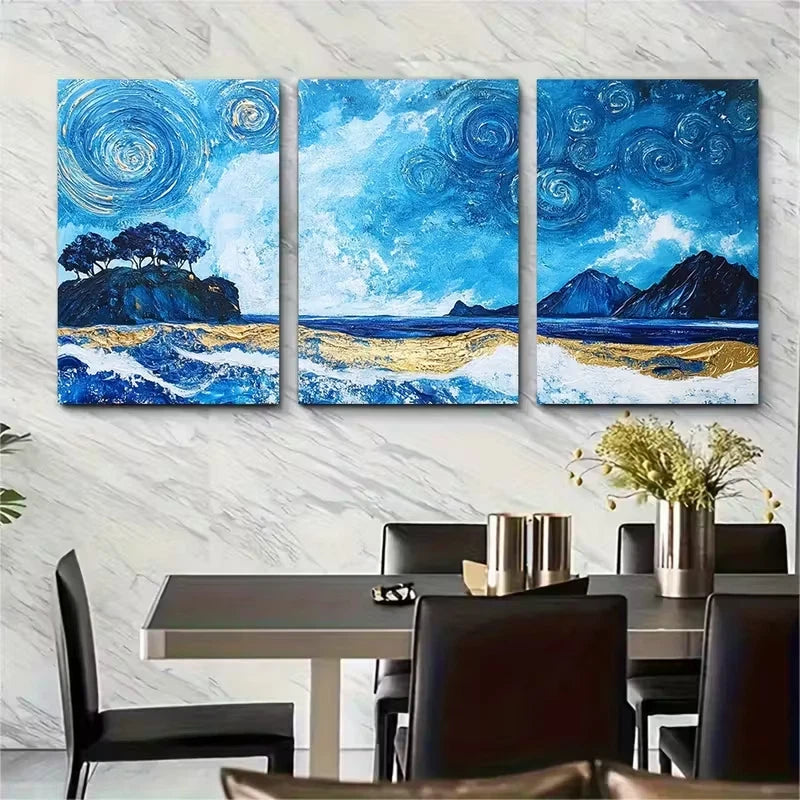 3pcs Auckland Travel Print Metal Print Ready to Hang Art - Bella Home Decor
