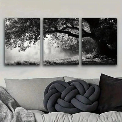 3pcs Dark Chic Angel Oaks Darkness Design Wall Art Set Canvas Framed 50x70cm - High Quality Print 100% Australian Made Wall Canvas Ready to Hang