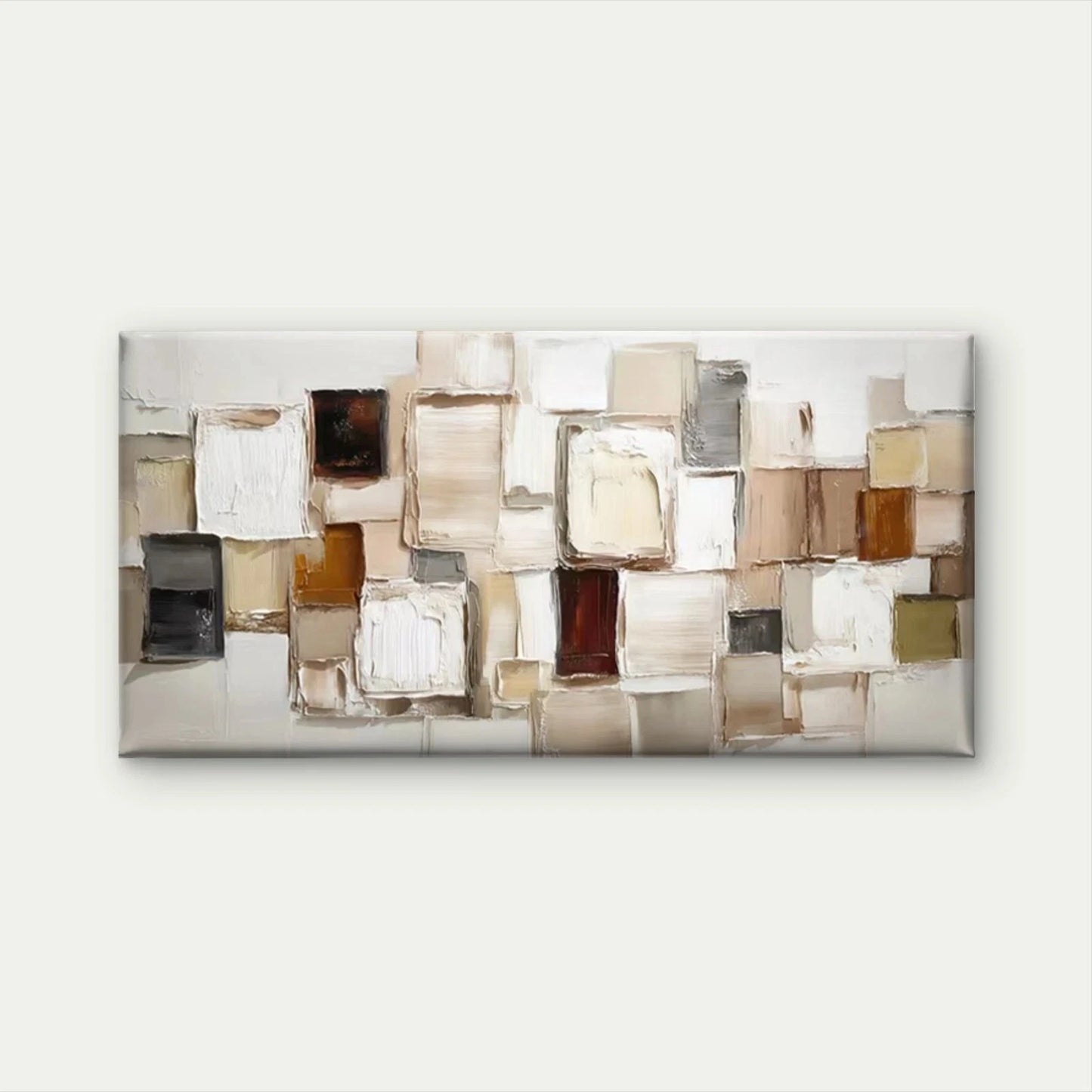 Abstract Geometric Wall Art Canvas Office Home Room Framed 120x60cm