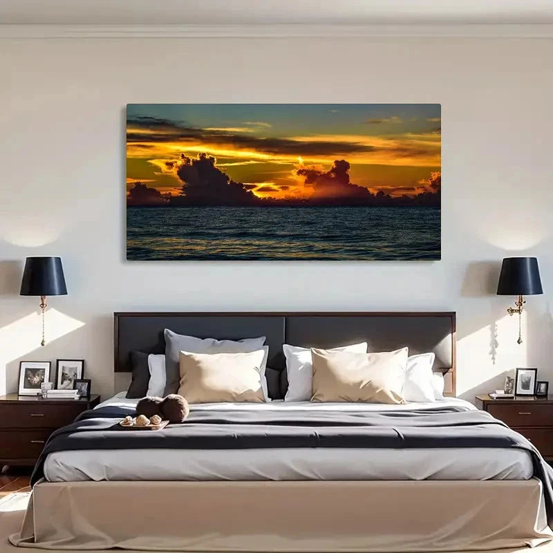 Scenery Landscape Contemporary Wall Art Canvas Office Home Room Framed 120x60cm