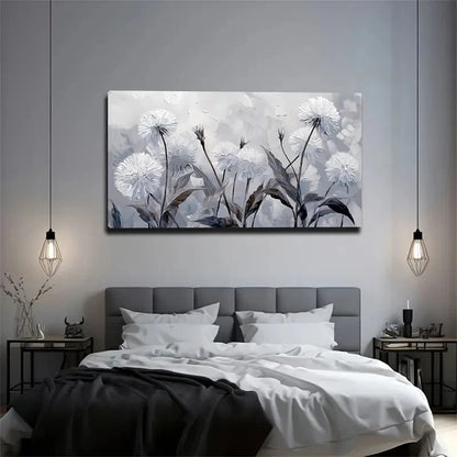 White & Grey Beige Abstract Wall Art Canvas Office Home Room Framed 120x60cm