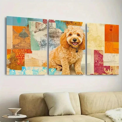 3pcs Doodle Cockapoo Wall Art Set Canvas Unframed - High Quality Print 100% Australian Made Wall Canvas