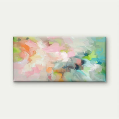 Abstract Pastel Fluid Motion Wall Art Canvas Office Home Room Framed 120x60cm
