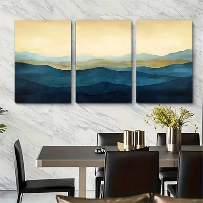 3pcs Abstract Minimalist Nature Perfect Wall Art Set Canvas Framed 50x70cm - High Quality Print 100% Australian Made Wall Canvas Ready to Hang - Bella Home Decor