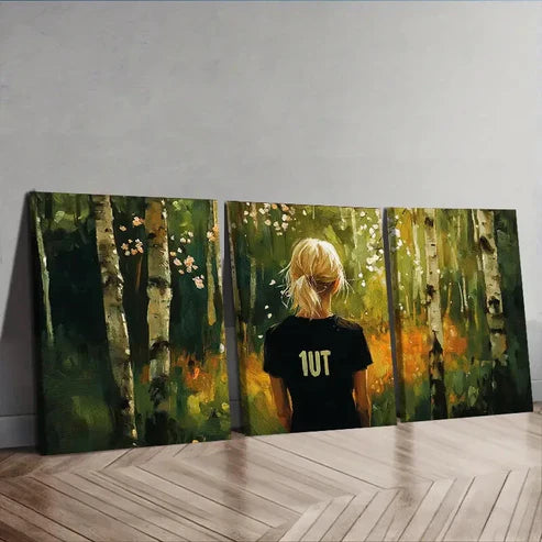 3pcs Featuring a Spring Forest Theme Wall Art Canvas Unframed - High Quality Print 100% Australian Made Wall Canvas