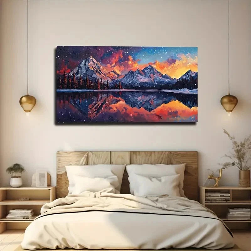 Winter Spring Landscape Décor Wall Art Canvas Office Home Room Framed 120x60cm