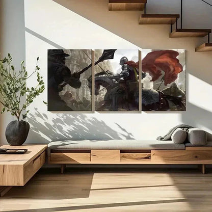 3pcs Vintage Medieval Style Aesthetic Wall Art Set Canvas Unframed - High Quality Print 100% Australian Made Wall Canvas