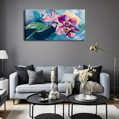 Vibrant Pink To Purple Gradient Wall Art Canvas Office Home Room Framed 120x60cm