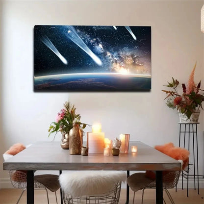 Beautifully Designed Cosmic Wall Art Canvas Office Home Room Framed 120x60cm