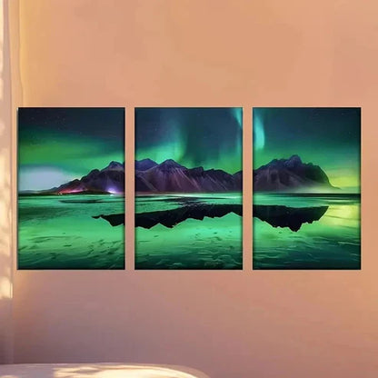 3pcs The Aurora Wall Art Canvas Unframed – High Quality Print 100% Australian Made Wall Canvas