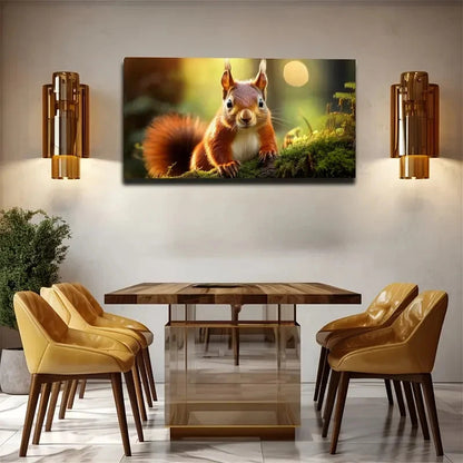 The Forest A Jumping Wall Art Canvas Office Home Room Framed 120x60cm