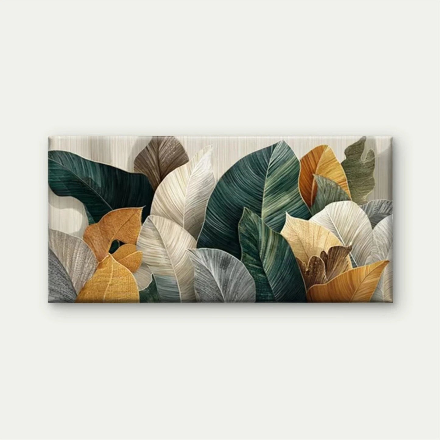 Earthy Tones Botanical Wall Art Canvas Office Home Room Framed 120x60cm