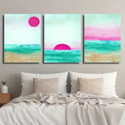 3pcs Modern Abstract Landscape Décor Wall Art Canvas Unframed - High Quality Print 100% Australian Made Wall Canvas