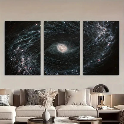 3pcs James Webb Space Telescope Metal Print Ready to Hang Art