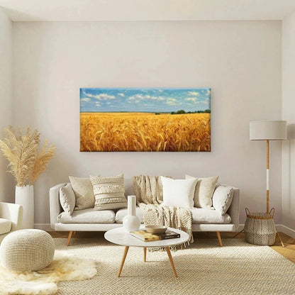 Wheat Field Natural Landscape Wall Art Canvas Office Home Room Framed 120x60cm