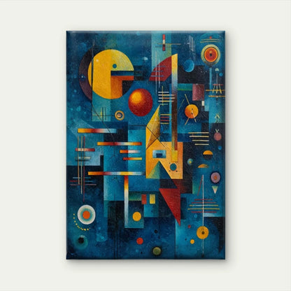 Kandinsky-Inspired Abstract Art 60x90cm Metal Print Ready to Hang